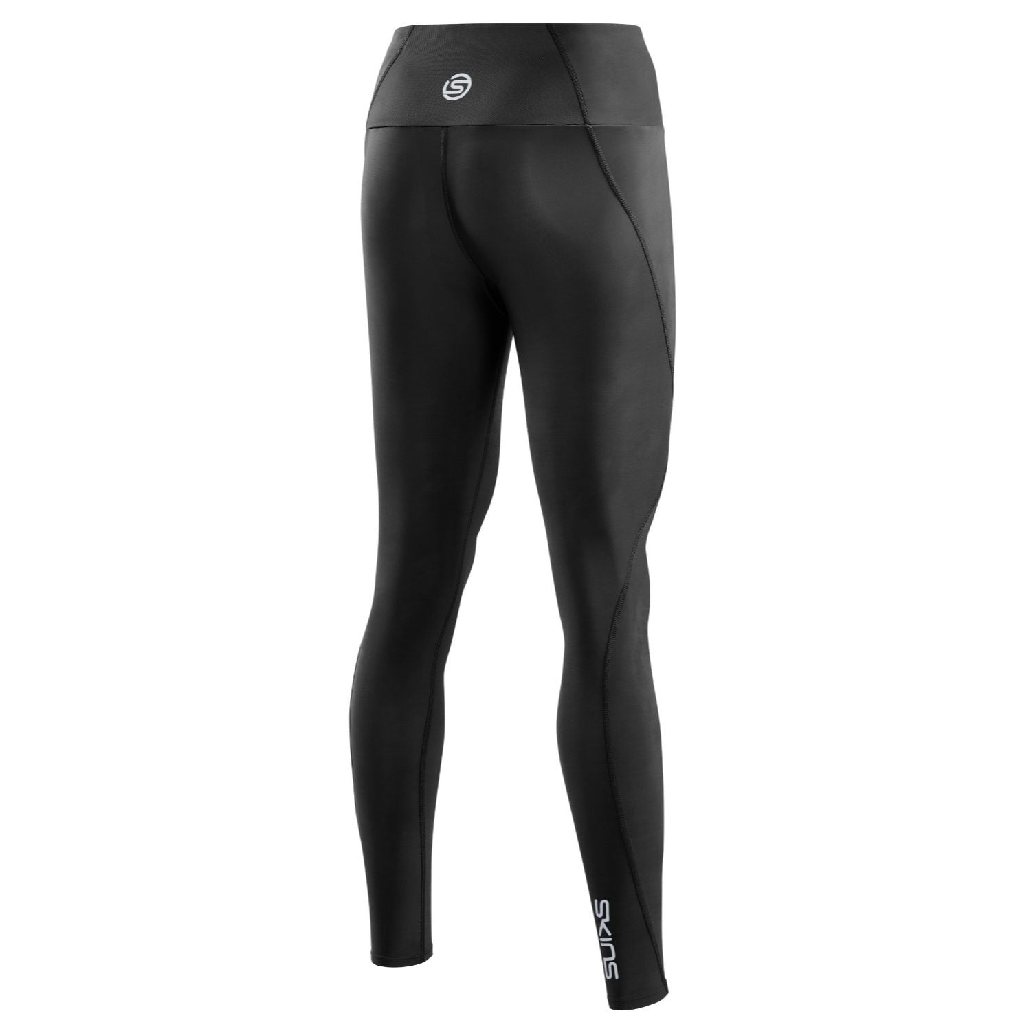 Skins Series-5 Travel and Recovery Mens Compression Long Tights - Black